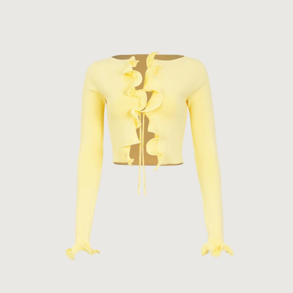 SOLD ‼️RUFFLE HEM TOP - Picture 3 of 3